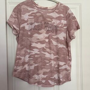 Old Navy Pink Camouflage Tee
